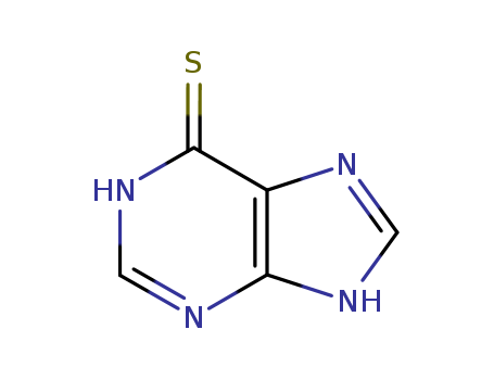 50-44-2,6-Mercaptopurine,6-Mercaptopurinum;6-Mercaptopurine, >99%;NSC-755;Mercaleukin;Purine-6-thiol, monohydrate;6-mercapto-;9H-Purin-6-yl hydrosulfide;6-Thioxopurine;U-4748;Puri-Nethol;1,7-Dihydro-6H-purine-6-thione;6-Thiopurine;6H-Purine-6-thione, 1,7-dihydro-;7-Mercapto-1,3,4,6-tetrazaindene;Hypoxanthine, thio-;6-Purinethiol;Mercaleukim;7H-purine-6-thiol;