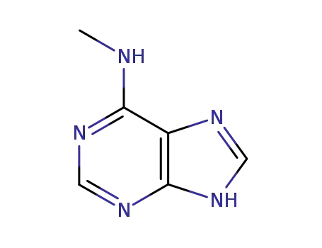 Molecular Structure of 443-72-1 (6-(METHYLAMINO)PURINE)