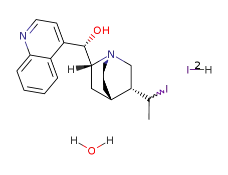 (9S,10Ξ)-10-iodo-10,11-dihydro-cinchonan-9-ol; dihydriodide hydrate