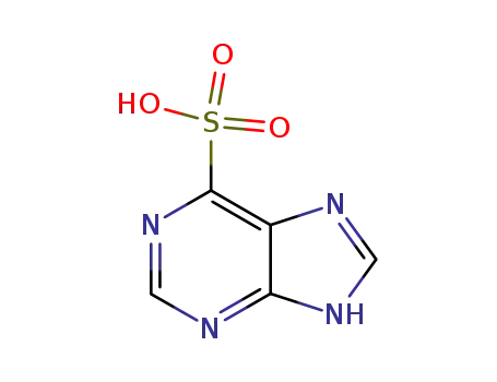 Molecular Structure of 25023-39-6 (1H-Purine-6-sulfonic acid)