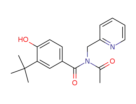 N-acetyl-3-(1,1-dimethylethyl)-4-hydroxy-N-(2-pyridinylmethyl)benzamide