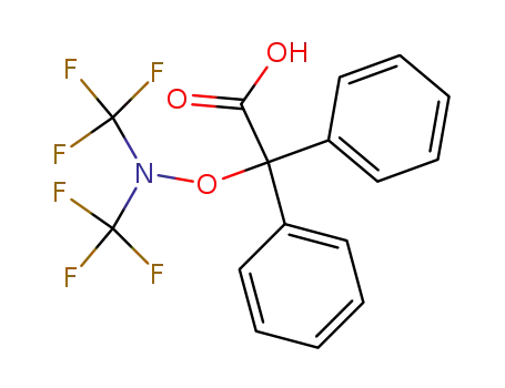 α-(bistrifluoromethylamino-oxy)diphenylacetic acid