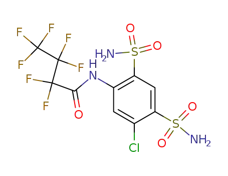 N-(5-Chloro-2,4-disulfamoyl-phenyl)-2,2,3,3,4,4,4-heptafluoro-butyramide