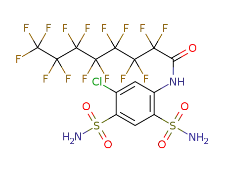 2,2,3,3,4,4,5,5,6,6,7,7,8,8,8-Pentadecafluoro-octanoic acid (5-chloro-2,4-disulfamoyl-phenyl)-amide