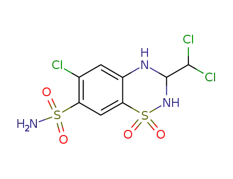 Molecular Structure of 133-67-5 (TRICHLORMETHIAZIDE)
