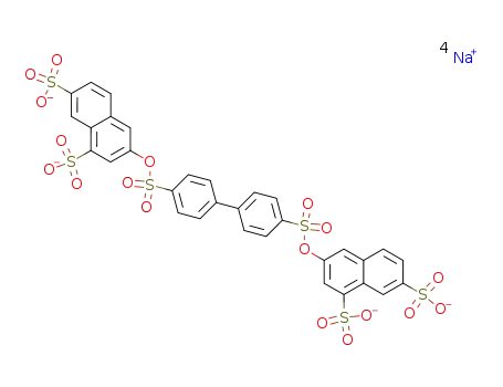 2,2'-<4,4'-biphenyldiylbis(sulfonyloxy)>bis(6,8-naphthalenedisulfonic acid) tetrasodium salt
