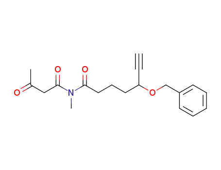 N-(acetoacetyl)-5-benzyloxy-N-methyl-6-heptynamide