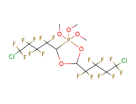 3,5-Bis-(4-chloro-1,1,2,2,3,3,4,4-octafluoro-butyl)-2,2,2-trimethoxy-2λ5-[1,4,2]dioxaphospholane