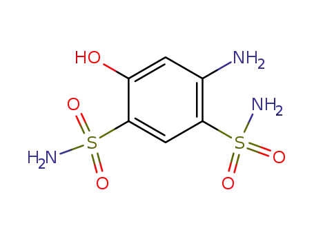 4-Amino-6-hydroxy-benzene-1,3-disulfonic acid diamide