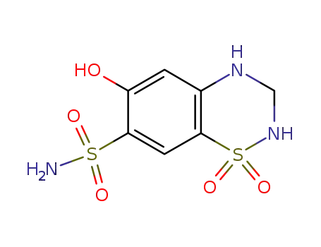 6-Hydroxy-1,1-dioxo-1,2,3,4-tetrahydro-1λ6-benzo[1,2,4]thiadiazine-7-sulfonic acid amide