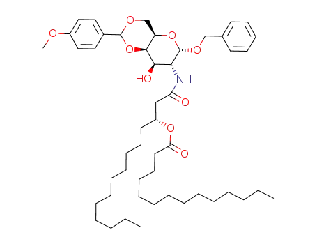 benzyl 2-deoxy-4,6-O-(4-methoxybenzylidene)-2-<(R)-3-tetradecanoyloxytetradecanamido>-α-D-galactopyranoside