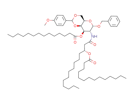 benzyl 2-deoxy-4,6-O-(4-methoxybenzylidene)-3-O-tetradecanoyl-2-<(R)-3-tetradecanoyloxytetradecanamido>-α-D-galactopyranoside