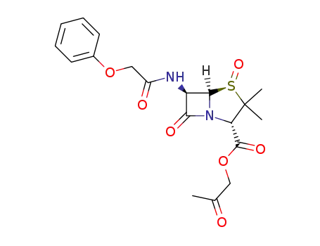 (2S,4S,5R,6R)-3,3-Dimethyl-4,7-dioxo-6-(2-phenoxy-acetylamino)-4λ4-thia-1-aza-bicyclo[3.2.0]heptane-2-carboxylic acid 2-oxo-propyl ester