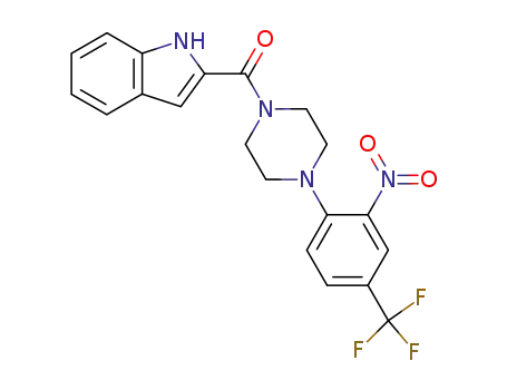 1-(indolyl-2-carbonyl)-4-<2-nitro-4-(trifluoromethyl)phenyl>piperazine