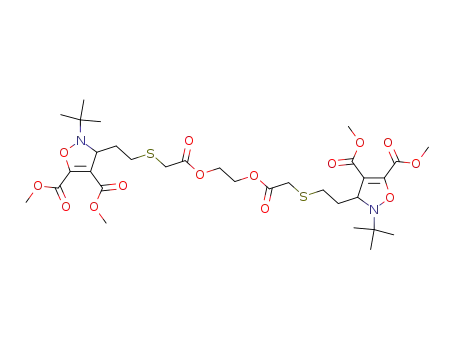 5,10-Dioxo-6,9-dioxa-3,12-dithiatetradecan-1,14-diyl-bis<3-(2-tert-butyl-4-isoxazolin-4,5-dicarbonsaeuredimethylester)>