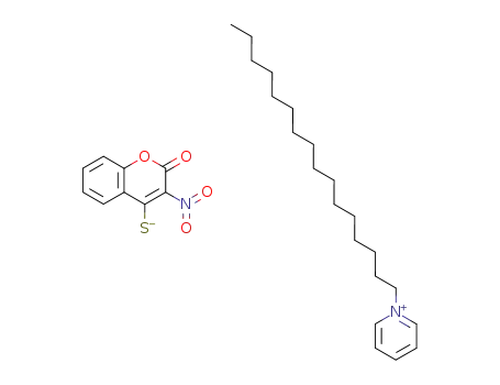 3-Nitro-2-oxo-2H-chromene-4-thiolate1-hexadecyl-pyridinium;