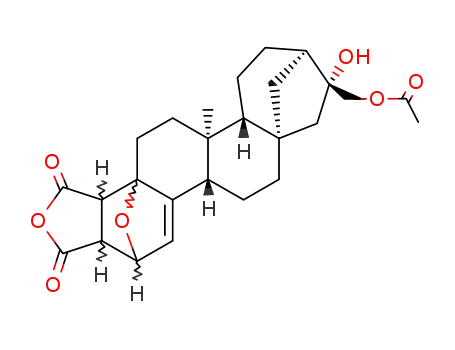 (4bS)-8c-acetoxymethyl-8t-hydroxy-11b-methyl-(4ar,11ac,11bt)-Δ4-tetradecahydro-3ξ,13aξ-epoxido-6at,9t-methano-cyclohepta[a]phenanthrene-1ξ,2ξ-dicarboxylic acid-anhydride