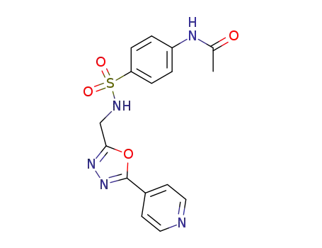 N-{4-[(5-Pyridin-4-yl-[1,3,4]oxadiazol-2-ylmethyl)-sulfamoyl]-phenyl}-acetamide