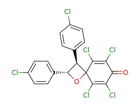 2,3,5,6-tetrachloro-trans-3',4'-bis(p-chlorophenyl)spiro<2,5-cyclohexadiene-1,2'-oxetan>-4-one