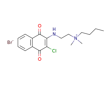 Butyl-[2-(3-chloro-1,4-dioxo-1,4-dihydro-naphthalen-2-ylamino)-ethyl]-dimethyl-ammonium; bromide