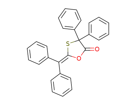 2-benzhydrylidene-4,4-diphenyl-<1,3>oxathiolan-5-one