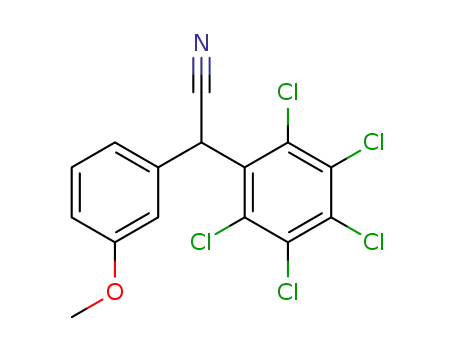 α-(3-Methoxyphenyl)-α-(2,3,4,5,6-pentachlorophenyl)acetonitrile