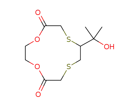 8-(1-Hydroxy-1-methyl-ethyl)-1,4-dioxa-7,10-dithia-cyclododecane-5,12-dione