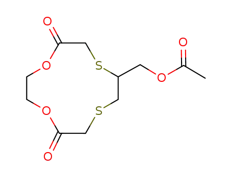 Acetic acid 5,12-dioxo-1,4-dioxa-7,10-dithia-cyclododec-8-ylmethyl ester