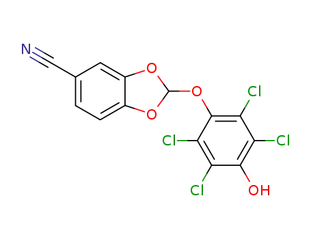 5-cyano-2-(4-hydroxy-2,3,5,6-tetrachlorophenoxy)-1,3-benzodioxole