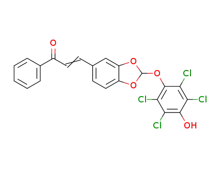 3<2-(4-hydroxy-2,3,5,6-tetrachlorophenyl)-1,3-benzodioxol-5-yl>-1-phenylprop-2-en-1-one