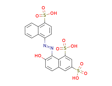 7-Hydroxy-8-((4-sulphonaphthyl)azo)naphthalene-1,3-disulphonic acid