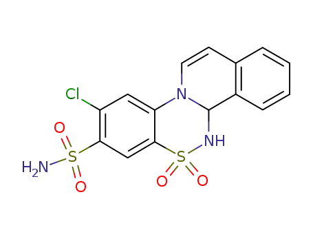 9-chloro-8-sulfamoyl-4b,5-dihydroisoquino<1,2-c><1,2,4>benzothiadiazine 6,6 dioxide