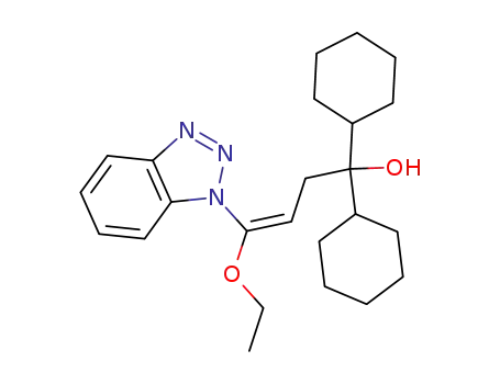 4-(Benzotriazol-1-yl)-1,1-dicyclohexyl-4-ethoxybut-3-en-1-ol