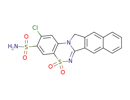 2-Chloro-3-sulfamoyl-13H-benzo<5,6>isoindolo<1,2-c><1,2,4>benzothiadiazine 5,5-dioxide