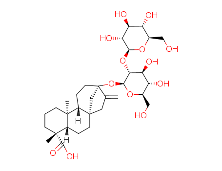 Kaur-16-en-18-oic acid, 13-((2-O-beta-D-glucopyranosyl-beta-D-glucopyranosyl)oxy)-, (4alpha)-