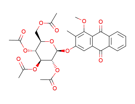 1-methoxy-2-methyl-3-(tetra-O-acetyl-β-D-glucopyranosyloxy)-anthraquinone
