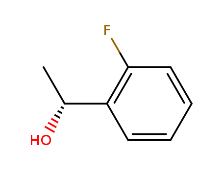 162427-79-4,(R)-1-(2-FLUOROPHENYL)ETHANOL,Benzenemethanol,2-fluoro-a-methyl-, (R)-;(+)-1-(o-Fluorophenyl)ethanol; (R)-1-(2-Fluorophenyl)ethanol; (R)-1-(2-Fluorophenyl)ethanol;(aR)-2-Fluoro-a-methylbenzenemethanol