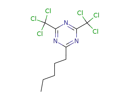 Molecular Structure of 24481-37-6 (2-pentyl-4,6-bis(trichloromethyl)-1,3,5-triazine)