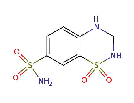 3,4-dihydro-2H-1,2,4-benzothiadiazine-7-sulfonamide 1,1-dioxide