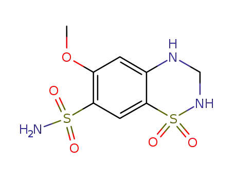 6-methoxy-3,4-dihydro-2H-1,2,4-benzothiadiazine-7-sulfonamide 1,1-dioxide