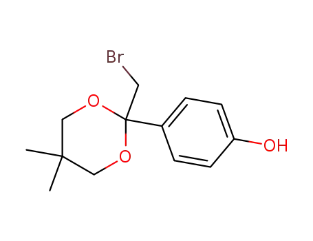 2-bromomethyl-5,5-dimethyl-2-(4-hydroxyphenyl)-1,3-dioxane