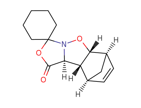 rel-(5aR,6R,9S,9aR,9bS)-7,8-dehydro-6,9-methano-1-oxo-1,5a,9a,9b-tetrahydrocyclohex[f]isoxazolo[2,3-c]oxazole-3-spiro-1'-cyclohexane