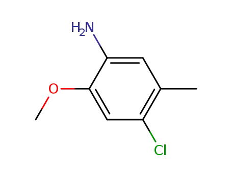 Molecular Structure of 6376-14-3 (4-Chloro-2-methoxy-5-methylaniline)