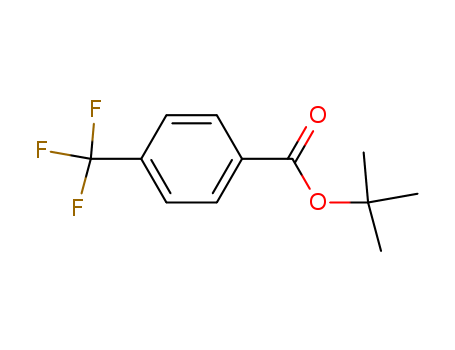 Molecular Structure of 196934-20-0 (Benzoic acid, 4-(trifluoromethyl)-, 1,1-dimethylethyl ester)