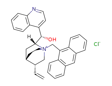 (2R,5R,1'S)-1-(9-anthracenyl)methyl-5-ethylene-2-[1-hydroxy-1-(quinol-4-yl)]methyl-1-azoniabicyclo[2.2.2]octane chloride
