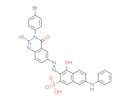 3-[3-(4-Bromo-phenyl)-2-mercapto-4-oxo-3,4-dihydro-quinazolin-6-ylazo]-4-hydroxy-7-phenylamino-naphthalene-2-sulfonic acid