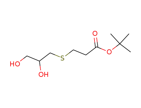 6,7-dihydroxy-4-thiaheptanoic acid t-butyl ester