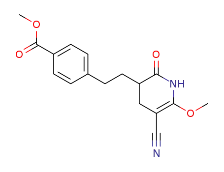 4-[2-(5-Cyano-6-methoxy-2-oxo-1,2,3,4-tetrahydro-pyridin-3-yl)-ethyl]-benzoic acid methyl ester