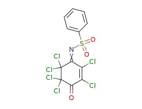 N-(2,3,5,5,6,6-hexachloro-4-oxo-cyclohex-2-enylidene)-benzenesulfonamide
