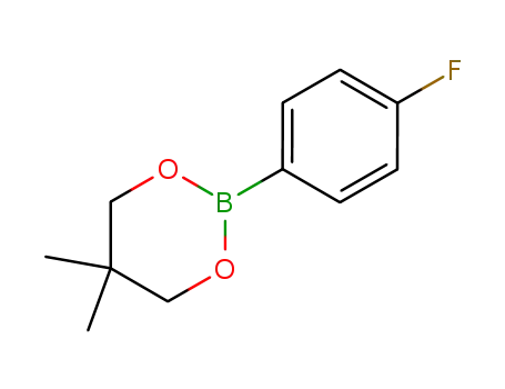 Molecular Structure of 225916-39-2 (2-(4-FLUOROPHENYL)-5,5-DIMETHYL-1,3,2-DIOXABORINANE)